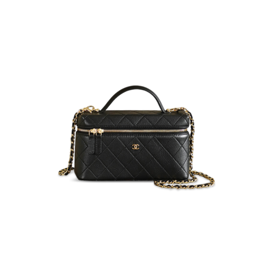 CHANEL 26P VANITY CASE WITH CHAIN BAG LAMBSKIN AP5100 (19.5*17*5cm)